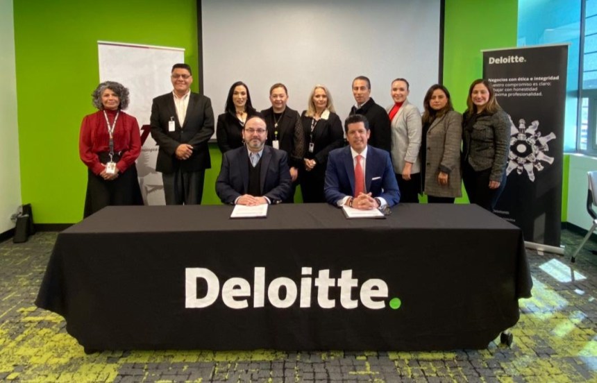 Despacho Deloitte firma convenio con Universidad de Tijuana